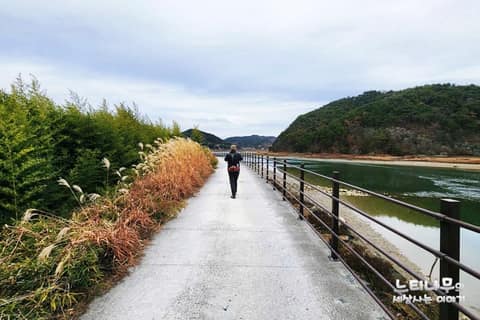 곤양천 둑방길 걷기코스 사진 2