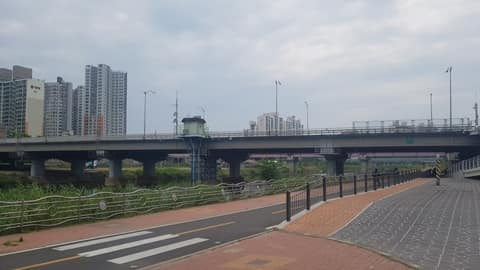 중랑교~장평교(하천제방길) 사진 2